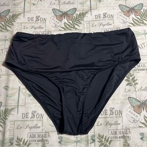 Jantzenโ high waist black swim bottom 12 mesh inside front